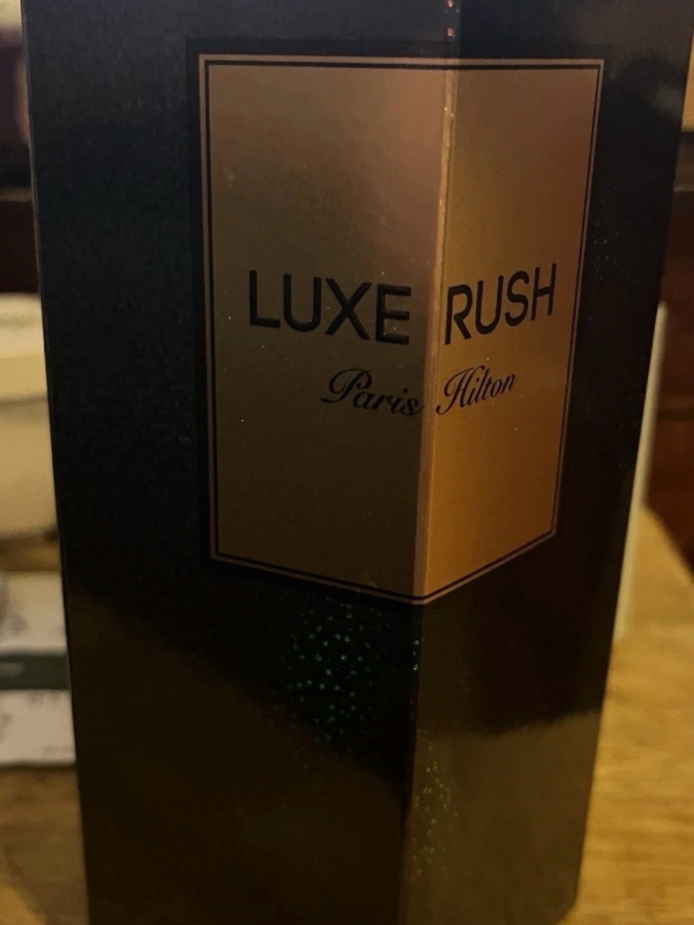 Paris Hilton Luxe Rush Body Oil - Black & Gold Packaging